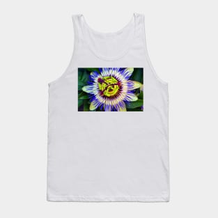 Passion Flower Summer Flowering Plant Tank Top